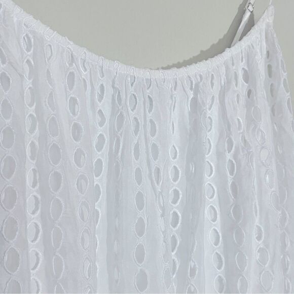 J Crew NWT Oval Eyelet Midi Dress Size Small in White - Picture 10 of 16